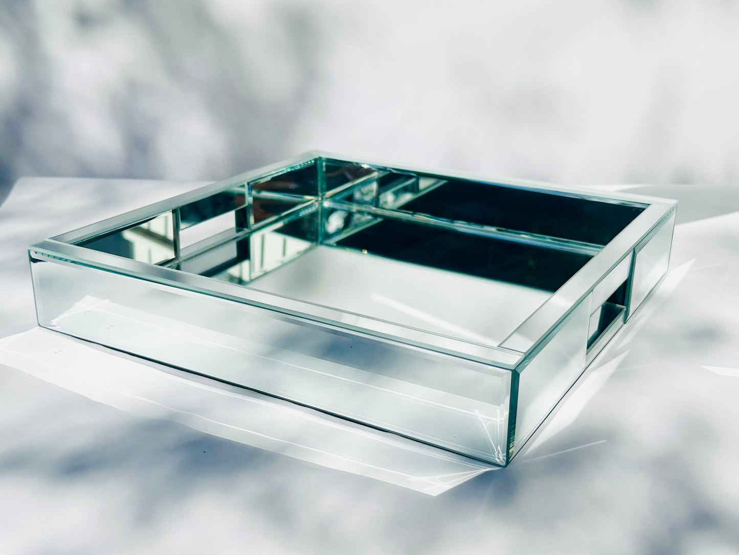 Square Mirror Tray