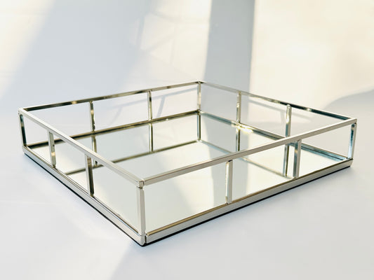 SQUARE SILVER FRAME MIRROR
BASE