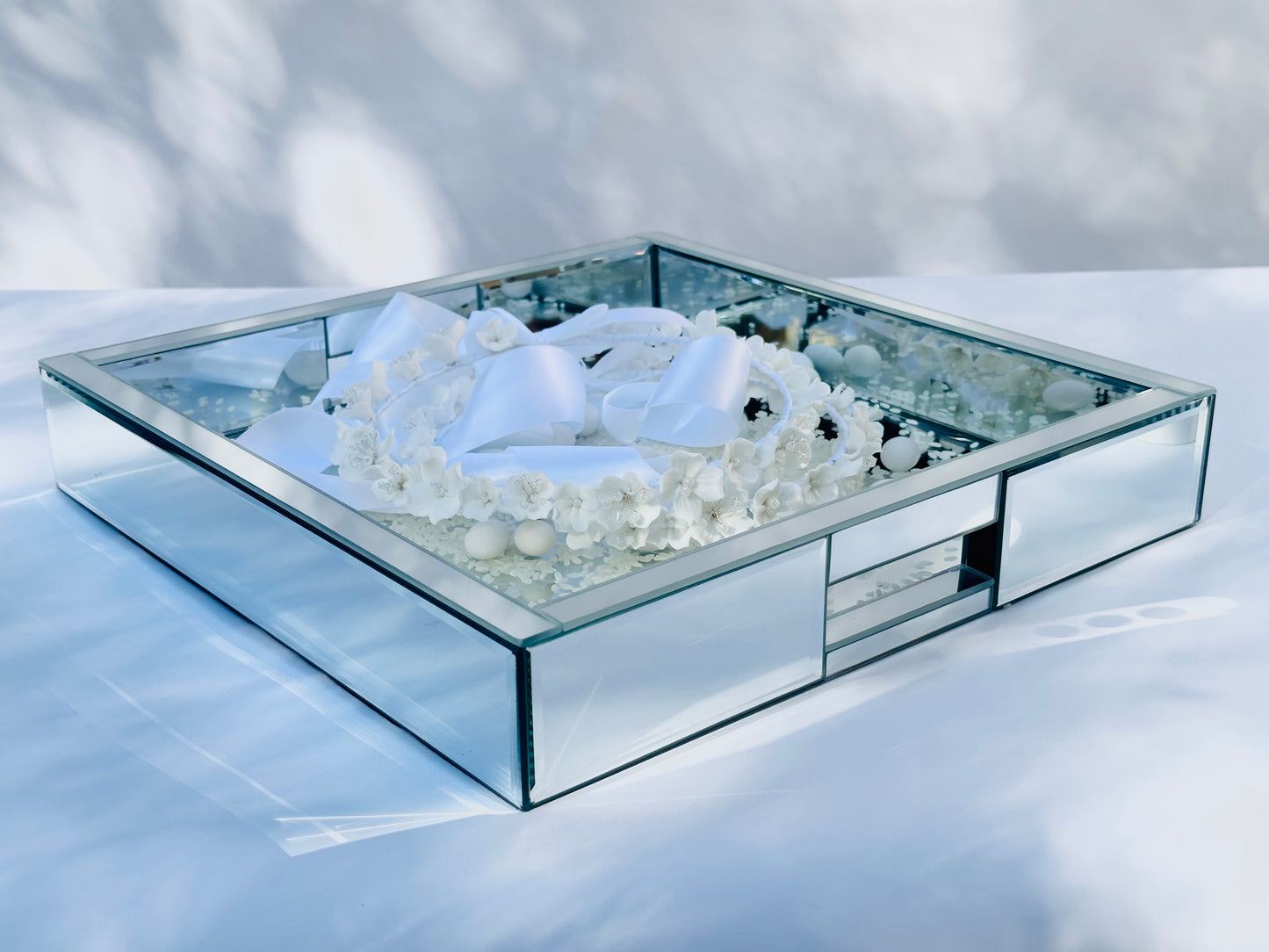 Square Mirror Tray
