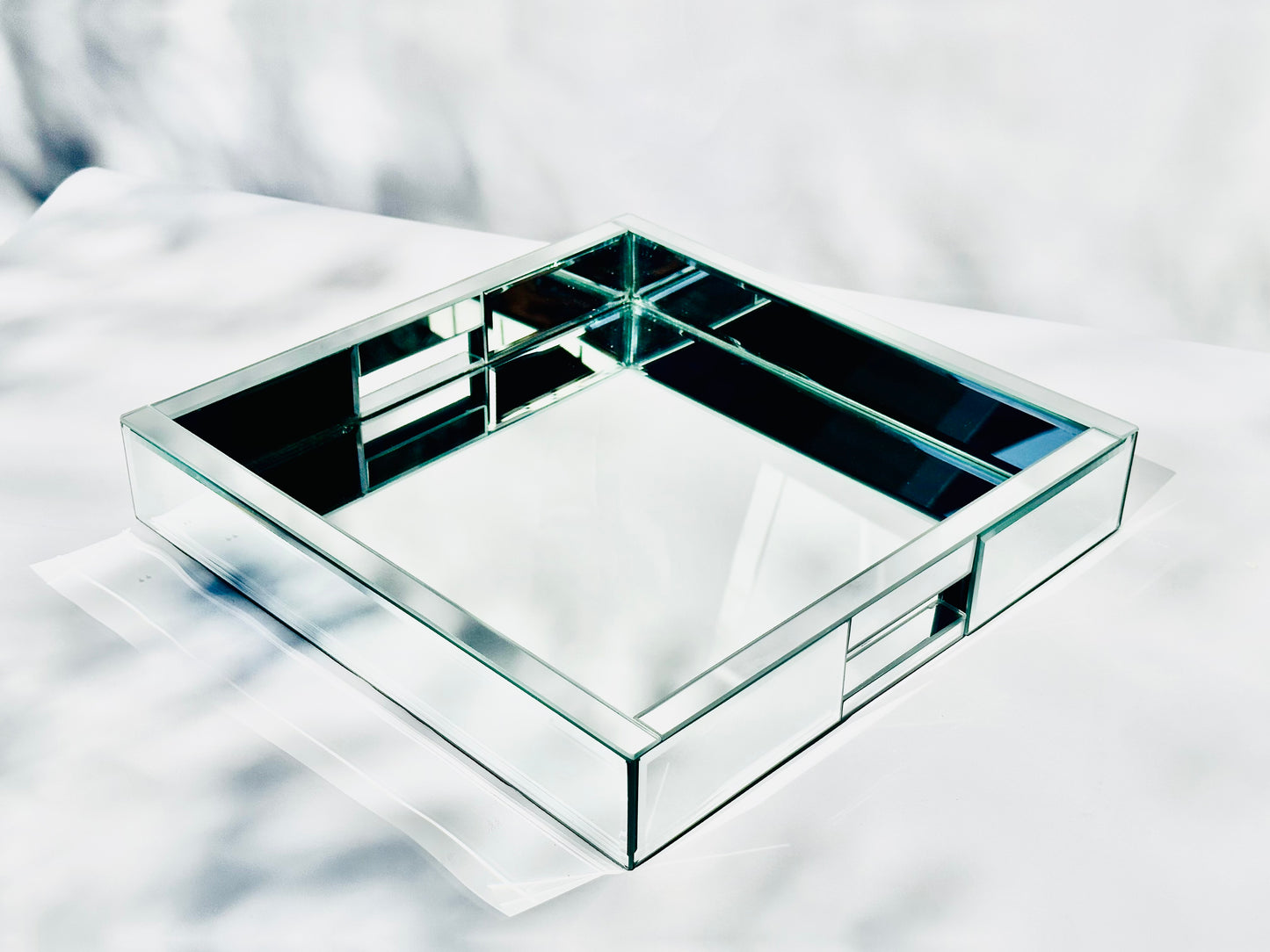 Square Mirror Tray